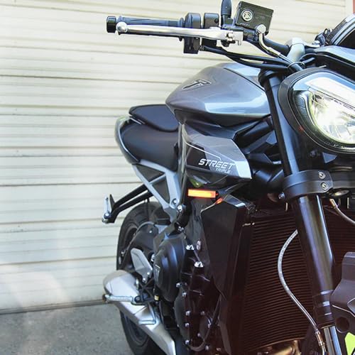 New Rage Cycles Front Turn Signals Compatible With Triumph Street Triple (2024 - Present)