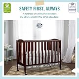 Dream On Me 3-in-1 Portable Folding Crib Bundle with Sunset Extra Firm Fiber Mini Crib Mattress, 41x26x40 Inch and 38x24x3 Inch