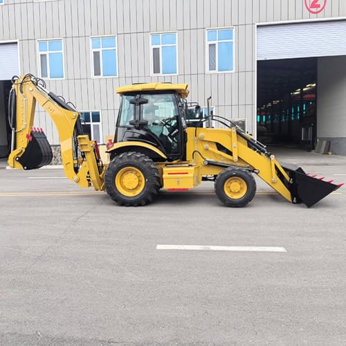 High-Power Dual-Purpose Loader and Excavator – Multi-Functional Backhoe with Front Loader, Efficient for Construction and Farm Use