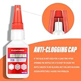 ClenyMagi Super Glue for Metal, 2 Pack Metal Glue Designed for Bonding Metal to Plastic or Wood, Waterproof, Heat-Resistant, Strongest Metal Glue Ideal for DIY Crafts and Instant Bonding