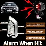 CHADWICK Car Horn Siren Alarm,Universal Car Alarm Security Protection System with 2 Remote Controls,7-Level Sensitivity,12v,Anti-Theft Device,No Thread Trimmin,Non-Destructive Installation (CW-8131)