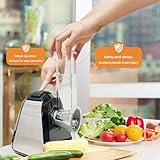 mokero 5 in 1 Electric Cheese Grater Salad Shooter Maker for Block Cheese Home Kitchen Electric Food Slicer Shredder Chopper Automatic Grater for Vegetables Cucumber Carrots Cabbage Nuts