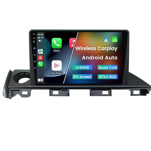 Car Radio for Mazda 6 2016 2017 2018 2G+64G, Biorunn 9 Inch Touchscreen Stereo Head Unit Wireless Carplay Android Auto Blue-Tooth GPS Navigation WiFi FM SWC RDS