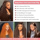 200 Density Chocolate Brown Lace Front Wig Human Hair 30 Inch 13x6 HD Deep Wave Lace Front Wigs Human Hair Colored Deep Curly Lace Frontal Wigs Glueless Wig for Woman Pre Plucked with Natural Hairline