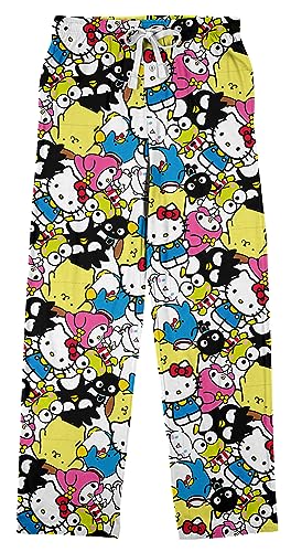 Hello Kitty Character Collage Unisex Sleep Pants Multicolored