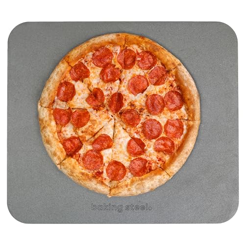 Baking Steel - The Original Ultra Conductive Pizza Stone (14"x16"x1/4") - The Original Baking Steel for Pizza & Bread for Indoor & Outdoor Use - Pre-Seasoned, Naturally Non-Stick Surface & Crack-Proof