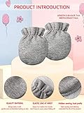 24 Pairs Newborn Baby Mittens Unisex Cute Glove No Scratch Baby Mittens Gloves for 0-6 Months Boys Girls