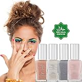 karma organic Beautiful Halal Nail Polish Set- Non-Toxic Nail Art, Vegan and Cruelty-Free Nail Paint