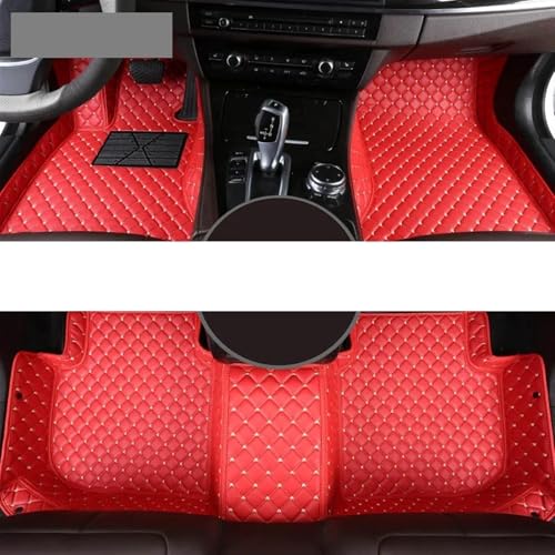 Automotive Interior Custom Car Floor Mats for skodas Octavia Combi Auto Carpets Foot Car Accessorie(Red)