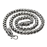 Sterling Silver Dragon Chain - Handmade Vintage 925 Necklace (18, 5.5mm)