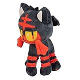 Pokémon 8" Litten Plush - Sun and Moon Starter - Officially Licensed - Authentic Soft Stuffed Animal Toy Figure - Torracat Evolution - Easter Basket Stuffer Gift for Kids, Boys, Girls - 2+