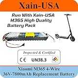 36V 7800mAh 280Wh Rechargeable Replacement Li-ion Battery for Xiaomi M365 Electric Scooter Battery Replacement - XT30 36V Battery Lithium Ion Compatible with E Scooter Battery with BMS - 4 Wire