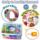 FUNZBO 23000 5mm Fuse Beads Kit - 22 Colors | 106 Patterns, Home School Arts and Crafts Supplies for Kids, Toys Set, Valentine Art Decorations for Room, Gifts for Girls and Boys Age 5+