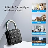 Combination Lock Bluetooth Lock Smart Padlock with TUYA APP Unlock Locker Lock, Gym Lock with Keyless Password Suitable for Gym, School, Travel, Outdoor (Bluetooth with APP)