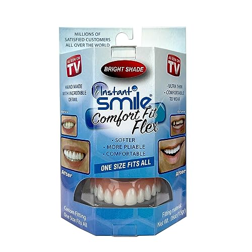 Instant Smile Comfort Fit Flex - Bright Shade - Upper Veneer Cosmetic Teeth