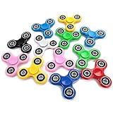 SCIONE Fidget Spinner Bulk 10 Pack Tri-Spinner Office Desk Classroom ADHD Anti Anxiety Focus Finger Fidget Spinners Stress Relief Toys Gifts for Adults Kids Party Favors Easter Basket Suffers