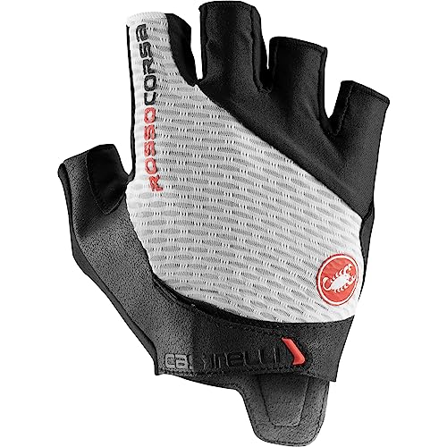 CASTELLI Men's Rosso Corsa Pro V Glove for Road and Gravel Biking l Cycling - White - X-Large
