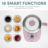 Aroma Professional AWK-701 16-in-1 Nutri-Water, Green, Fruit, Flower Tea, Coffee, Multi-Use Kettle, Delay Timer, 1.5L, Pink