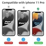 Tigowos Magnetic Guardian Designed for iPhone 11 Pro Case [10FT-Grade Drop Tested & Compatible with MagSafe] Slim Translucent Matte Case for iPhone 11 Pro Phone Case (5.8"), Black