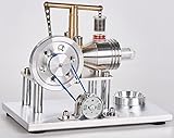 Sunnytech Hot Air Stirling Engine Motor Model Imagination Development Educational Toy Electricity Generator Colorful LED SC (SC02M)