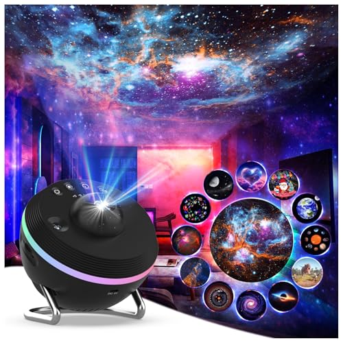 DAYBETTER Galaxy Projector for Bedroom, 4k HD 13 in 1 Star Projector Galaxy Light, Star Night Light Projector with Meteor, Planetarium Projector for Kids Bedroom Birthday Christmas Gift (Black)