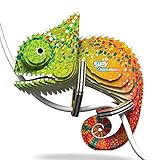 Eugy Chameleon 3D Puzzle, 31 Piece Eco-Friendly Educational Toy Puzzles for Boys, Girls & Kids Ages 6+