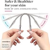 R.E.M Spring Facial Hair Remover - The Original Hair Removal Spring [Design Patent]. Removes Hair from Upper Lip, Chin, Cheeks and Neck. 100% Stainless Steel