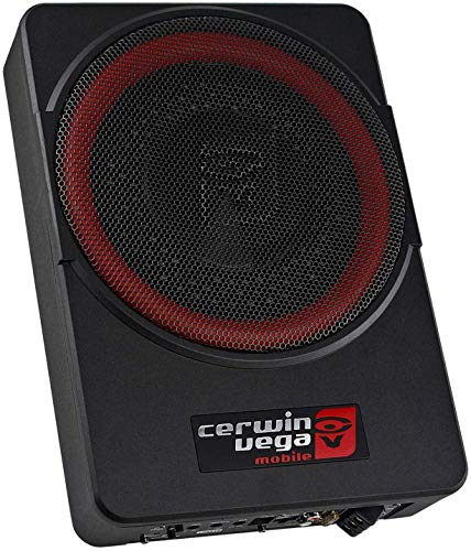 Cerwin vega VPAS10 10" 2Ω 550W Max / 200W RMS Powered Active Subwoofer Enclosure + Bass Knob