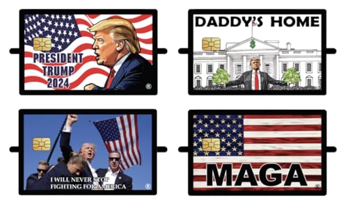 STICK IT TO ME Trump Credit Card Skin & Debit Card Skin for Card Cover - Trump Election 2024 Debit Card Sticker Cover - Trump Ralley Speech, Trump Money Whitehouse Durable Card Cover for debit Cards