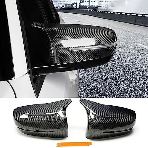 MCARCAR KIT G20 Carbon Fiber Mirror Caps for BMW 3 Series G20 G21 2019-2022 320i 330i 330e M340i Sedan/Wagon Side Rearview Mirror Cover Caps Exterior Outside Shell Replacement Style (LHD)
