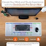 DeskGuide Pro MS Office Keyboard Pad Shortcut Mouse Pad - Windows 31.5"x11.8" Non-Slip Excel Cheat Sheet Desk Pad with Color-Coded Design - Excel/Word/PPT/Outlook Shortcuts Keyboard Mat and Mouse Pad