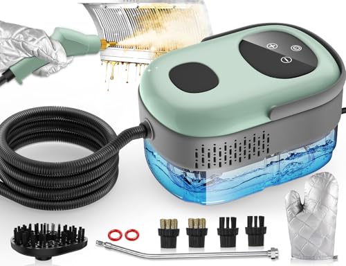 Steam Cleaner, 2500W High Pressure Steam Cleaner for Home, 10s Fast Heat-Up, Chemical-Free Steamer for Cleaning with 6 Steam Levels, 37.2oz Tank, Handheld Steam Cleaner for Car, Grease, Grout, Tile