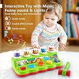 1 Year Old Toys for Boys Girls Birthday Gift, Baby & Toddler Toys, Cause and Effect Pop Up Toy with Music and Light for Toddlers 1-3, Toddler Learning Educational Montessori Toys for 1+ Year Old