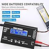 Lipo Charger H B6 RC Charger LiPo Battery Balance RC Car Charger Discharger for LiPo/Li-ion/Life Battery(1-6s) NiMH/NiCd (1-15s) RC Hobby Battery Balance Charger 80W 6A XT-60/JST/Deans Connectors