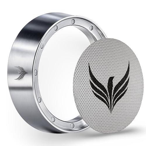 KNODOS 54mm Espresso Dosing Funnel and Puck Screen Set Magnetic Coffee Dosing Ring And Filter for Portafilters Compatible with 54mm Breville Portafilter Basket Premium Espresso Machine Accessories