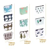 selizo Small Coin Purse, 10 Pcs Small Canvas Purse Zipper Change Purse Small Zipper Pouch