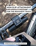 Peaty's Holdfast Trail Tool Wrap - Super Secure, No Slip or Rattle, Modular Design, Waterproof, Storage Frame Bag with Zip Pouch Pocket, Fits Anywhere, for MTB Road Gravel Ebike Mountain Bike - Grey