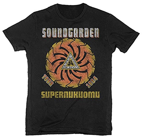 DERMAEX Soundgarden Superunknown Spiral 94 Tour Men's Soft T-Shirt Black-L8