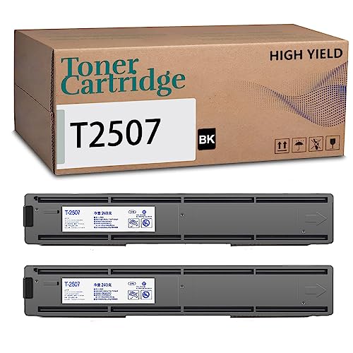 NEFSAM T2507 Compatible Toner Cartridge Replacement for Toshiba T-2507U,for E-Studio 2006 2307 2507 2306 2506 Printer (2Pack)