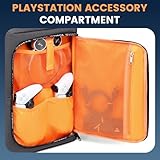 Travel Backpack for PS5, Protective Carrying Case Bag for 17.3’’ Laptop, Controllers, Game Discs and More Gaming Accessories, PS5 Carrying Case with Multiple Pockets