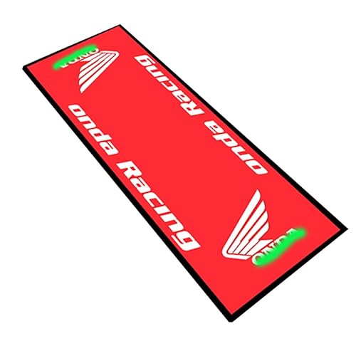 Motorbike Mat for Honda Bike, CBR,1000RR,FIREBLADE SP,Rebel,NC750X DCT,Adventure,Africa Twin,CRF,PCX Bikes Motorcycle Garage Mat HRC Parking Pad-Garage Service Paddock Pit Protector Showroom Carpet