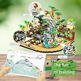 Komvoor Zoo Architecture Micro Building Blocks Sets - 4800PCS, Animals Park Mini Bricks Modle Kit Toy Present for Adults and Kids Ages of 14+