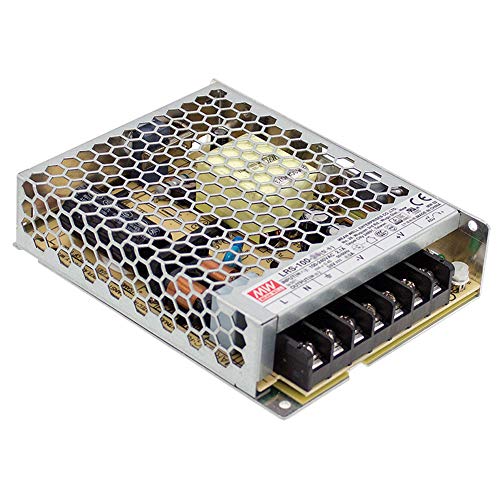 MEAN WELL LRS-100-5 Single Output High Efficiency Power Supply, 90W 5V 18A