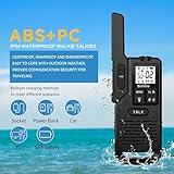 BelFone Long Range Walkie Talkies-20 Channels Professional Two Way Radio,IP54 Waterproof Walkie Talkies for Adults,with Flashlight, Stopwatch,Compass,Radio and SOS Sire,Support VOX Function,2 Pack