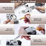 【Combination Version】Eventronic Watch Repair Tool Kit + Watch Press Set, Professional Spring Bar Tool Set,Watch Band Link Pin Tool Set with Carrying Case, Watch Battery Replacement Tool Kits