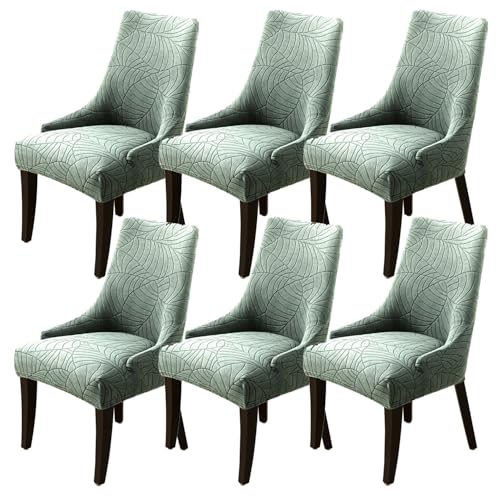 koroda Wingback Side Chair Cover Stretch Dining Chair Covers Slipcovers Sloping Arm Chair Protector Cover Washable Upholstered Arm Dining Chair Cover for Dining Room Banquet Home Decor
