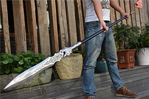 GLW Sword ZhaoYun Vengeance Spear Pike Lance Sword High Manganese Steel Blade