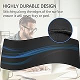 KTRIO Large Gaming Mouse Pad with Superior Micro-Weave Cloth, Extended Desk Mousepad with Stitched Edges, Non-Slip Base, Water Resist Keyboard Pad for Gamer, Office & Home, 31.5 x 11.8 in, Black