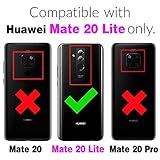 Asuwish Compatible with Huawei Mate 20 Lite Case and Tempered Glass Screen Protector Cover Cell Card Holder Slot Kickstand Flip Wallet Phone Cases for Hawaii Mate20Lite Mate20 20Lite SNE-LX3 Purple