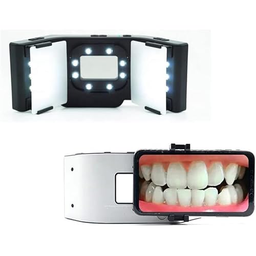 PODEC Mobile Dental Photography Light, Dentistry LED Oral Filling Light, Dental Photography Equipment, Dental Photography Aid, 6000-6500K Adjustable, for Home Salon